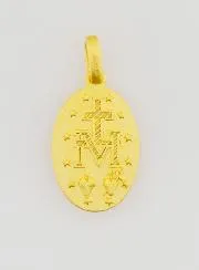 Wundertätige Medaille aus Silber 18 Karat Vergoldet – 16mm