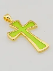 Kreuz-Anhänger 4cm – Grün