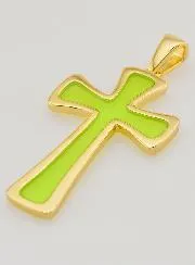 Kreuz-Anhänger 4cm – Grün