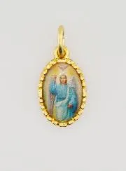 Medaille mit Gedrehtem Rand 15mm – Erzengel Gabriel