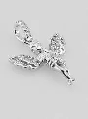 Anhänger Schutzengel aus Silber – 23mm