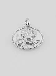 Anhänger Schutzengel und Taube Silber – 12mm