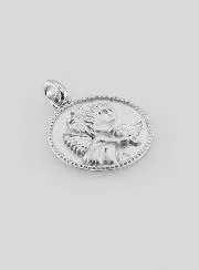 Anhänger Schutzengel und Taube Silber – 12mm