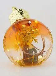 Leuchtende Weihnachtskugel Krippe – 12cm