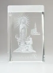 Ikone Unsere Liebe Frau von Lourdes Laser - Gravur