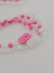 2 Stück Rosenkränze Weiss und Rosa