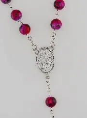 Rosenkranz Modisch Perlmutt Strass Rosa