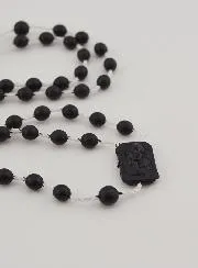 Rosenkranz Schwarz Kunststoff