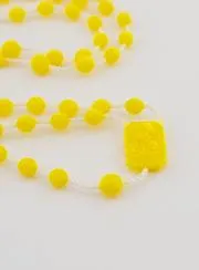 Rosenkranz Modeschmuck Gelb