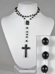 Rosenkranz Modeschmuck Schwarz