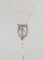 Rosenkranz Modeschmuck Weiss