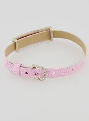 Heiligen Armband Leder rosa