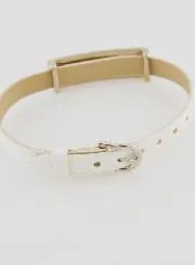 Lederarrmband Weiss