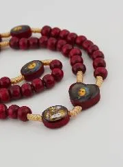 Holz-Rosenkranz Heilige Bernadette
