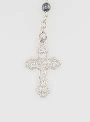 Rosenkranz Modeschmuck Weiss und Schwarz