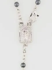 Rosenkranz Modeschmuck Weiss und Schwarz