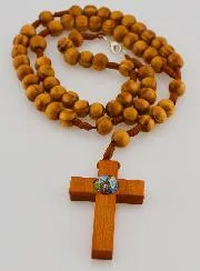 Holz Rosenkranz Pax von Lourdes