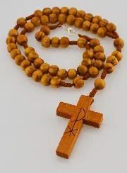 Holz Rosenkranz Pax von Lourdes