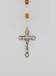 Lourdes Rosenkranz Olivenholz mit Lourdeswasser