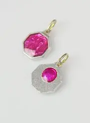 Medaille Unsere Liebe Frau von Lourdes 12mm - Rosa
