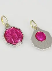Medaille Unsere Liebe Frau von Lourdes 12mm - Rosa