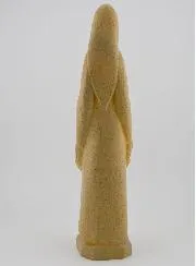 Figur Maria mit dem Jesuskind stehend - granitfarben