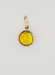 Medaille Jungfrau Maria 8mm - gelb