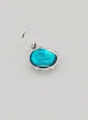 Medaille Jungfrau Maria 8mm - Türkisfarben