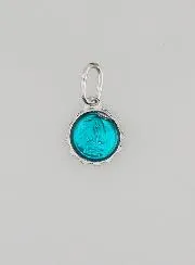 Medaille Jungfrau Maria 8mm - Türkisfarben