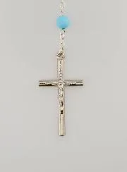 Rosenkranz Glasperlen Blau