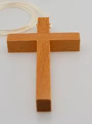 Kommunion Kreuz an Schnur 9 cm