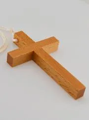 Kommunion Kreuz an Schnur 9 cm