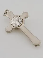 Benediktus - Kreuz silberfarben