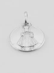 Medaille Prager Jesuskind massiv Silber - 16 mm
