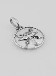 Medaille Taube Heiliger Geist echt Silber - 14mm