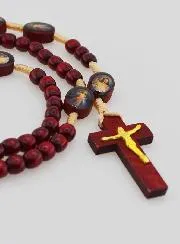 Rosenkranz zur Barmherzigkeit Gottes - Holzperlen