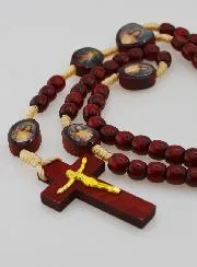 Rosenkranz zur Barmherzigkeit Gottes - Holzperlen