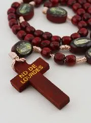 Rosenkranz Unserer Lieben Frau von Lourdes - Holzperlen
