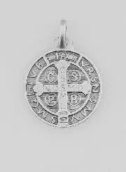 Benediktus - Medaille 925 Sterling Silber - 18mm