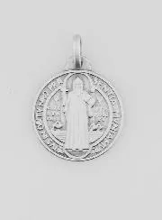 Benediktus - Medaille 925 Sterling Silber - 18mm