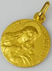 Medaille Hl Maria Magdalena Vergoldet - 18mm
