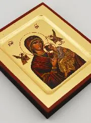 Ikone Maria von der Immerwährenden Hilfe - Vergoldet - 12X10 cm