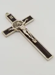 Benediktuskreuz Kruzifix - Metall Braun