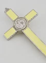 Benediktus - Kreuz Kruzifix - 20cm - Metall Fluo Leuchtend