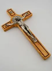 Benediktus - Kreuz Kruzifix aus Holz - 30cm