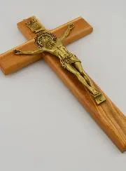 Benediktus - Kreuz Kruzifix aus Olivenholz - 25cm