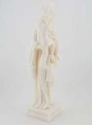 Alabaster Figur Maria mit Jesuskind - 25 cm
