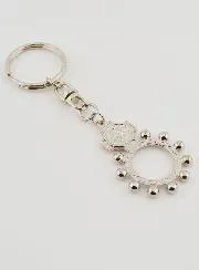 Christlicher Schlüsselanhänger Zehner Rosenkranz von Lourdes - 4cm