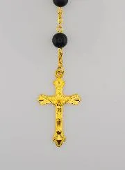 Rosenkranz in Sodalith Stil und Vergoldete Kette